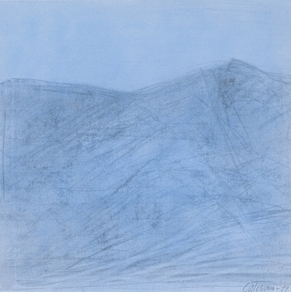 Farhad Ostovani, Montagne en bleu (#3), 2019