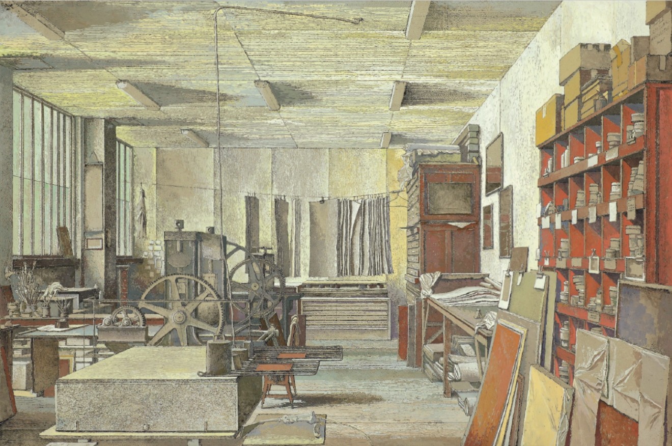 Érik Desmazières, Atelier René Tazé, villa du Lavoir (épreuve rehaussée), 2018