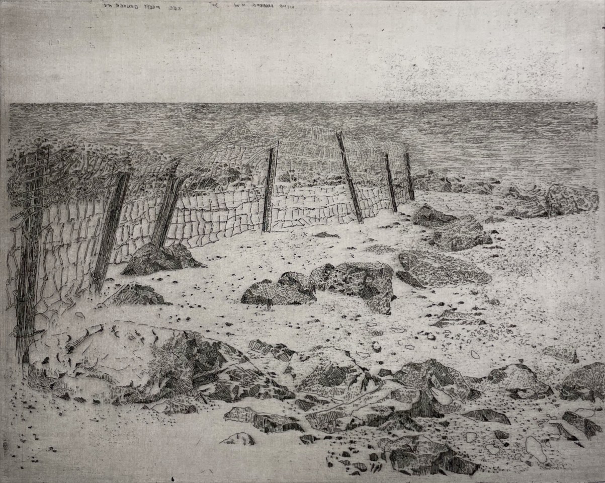 Charles Donker, Eems I - Achter Eemshaven (Wind draaiend N W 30° Zee Meest), 2024