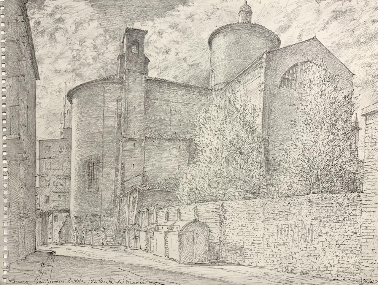 Simon Vignaud, FERRARA - SAN GIOVANNI BATTISTA - VIA RENATA DI FRANCIA, 2023