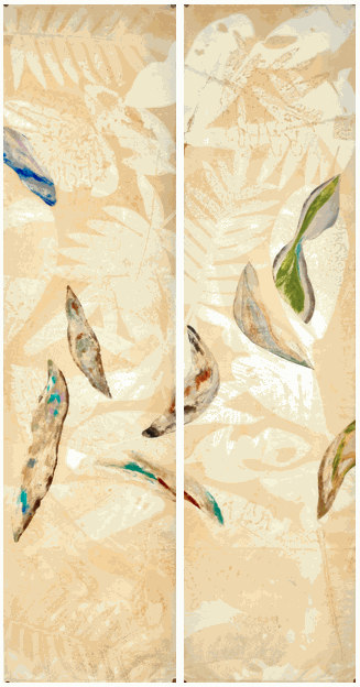 Helena Arellano Mayz, Hojarasca IV - 2,3 - Diptyque, 2025