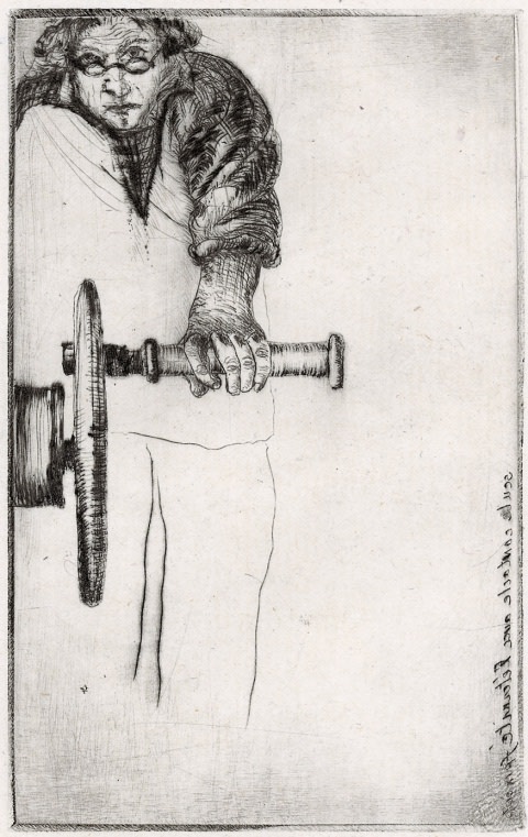 Frans Pannekoek, Zelfportret aan het wiel van de etspers / Self-portrait as a Printer (Autoportrait au volant de la presse / Autoportrait en imprimeur), 2005-2006
