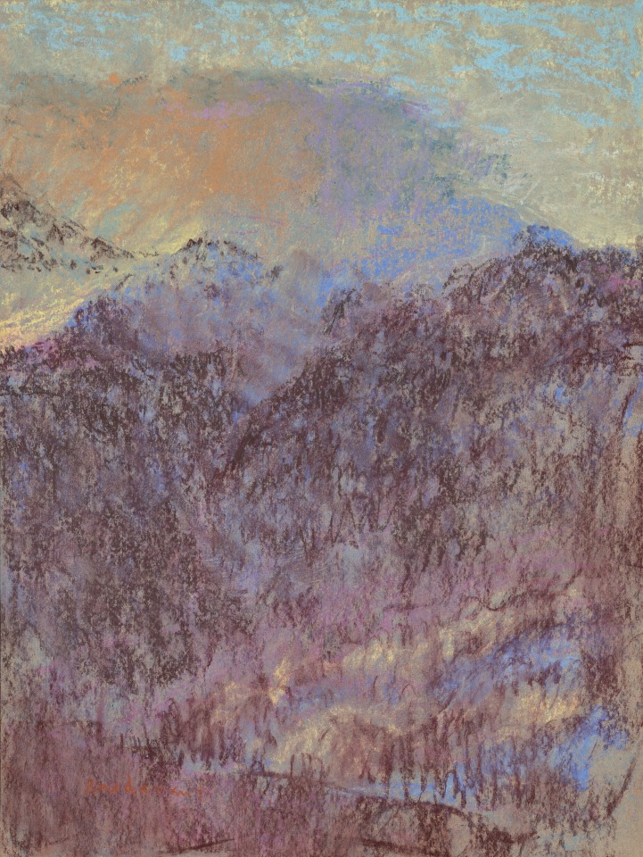 Martin Basdevant, Matin bleu - Bois de Saint-Simon, 2023