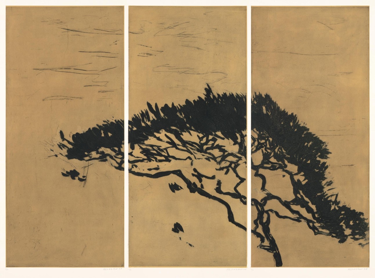 Astrid de La Forest, Triptyque Le Grand Pin, 2016