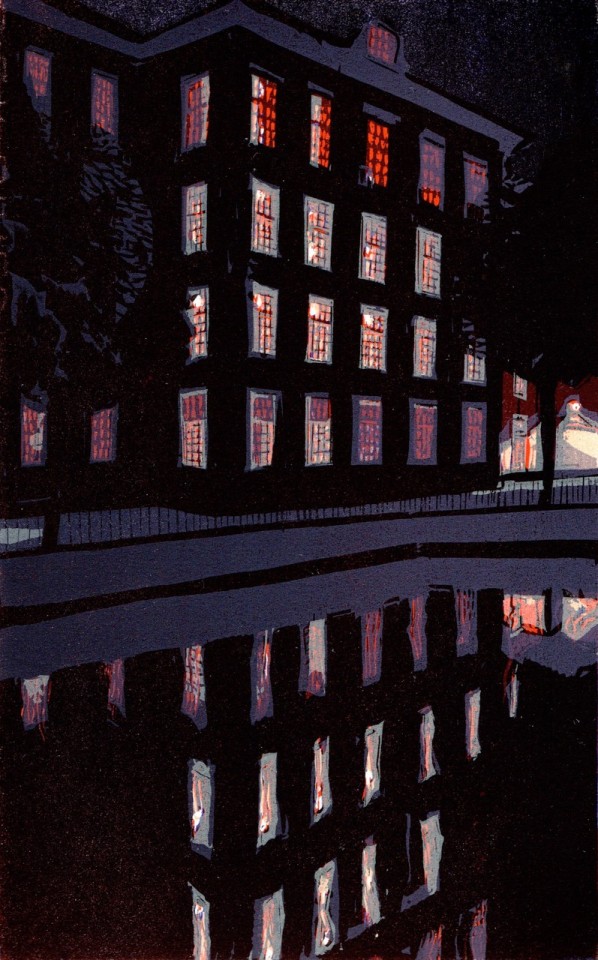 Wendelien Schönfeld, Dr Sarphatihuis bij Nacht, 2018