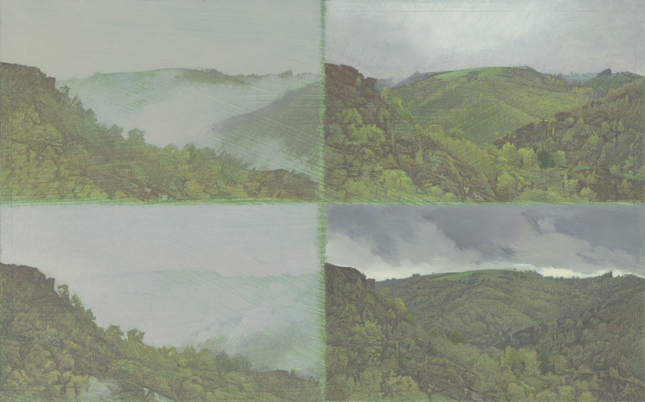 Jean-Michel Bacquet, La Vue d'en face, quatre études d'une journée de novembre, 2013-2019