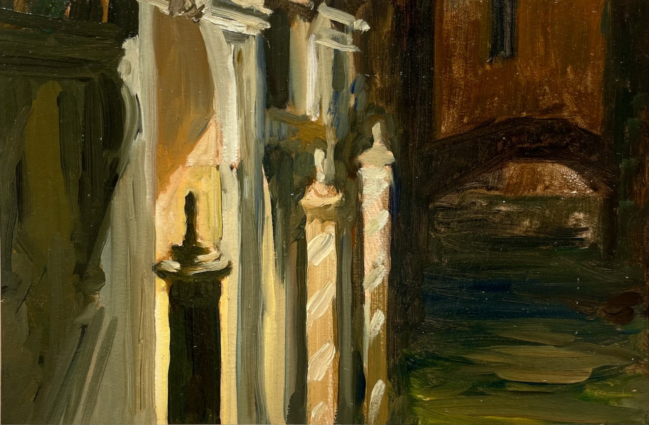 Nicolas Sage, Minuit, canal (Venise, au canal de nuit), 2015