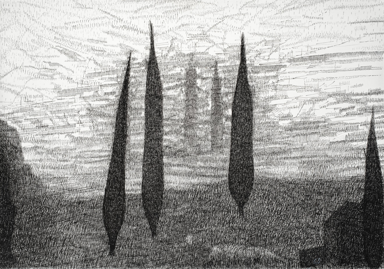 Gustave de Staël, Cyprès, 2020
