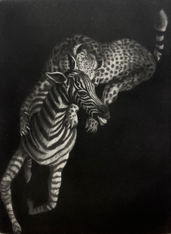 Judith Rothchild, Zèbre et guépard, 2017-2018