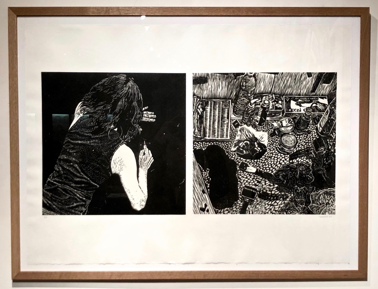 Ariane Fruit, Scène de crime - Dalles #24 & #15, 2018