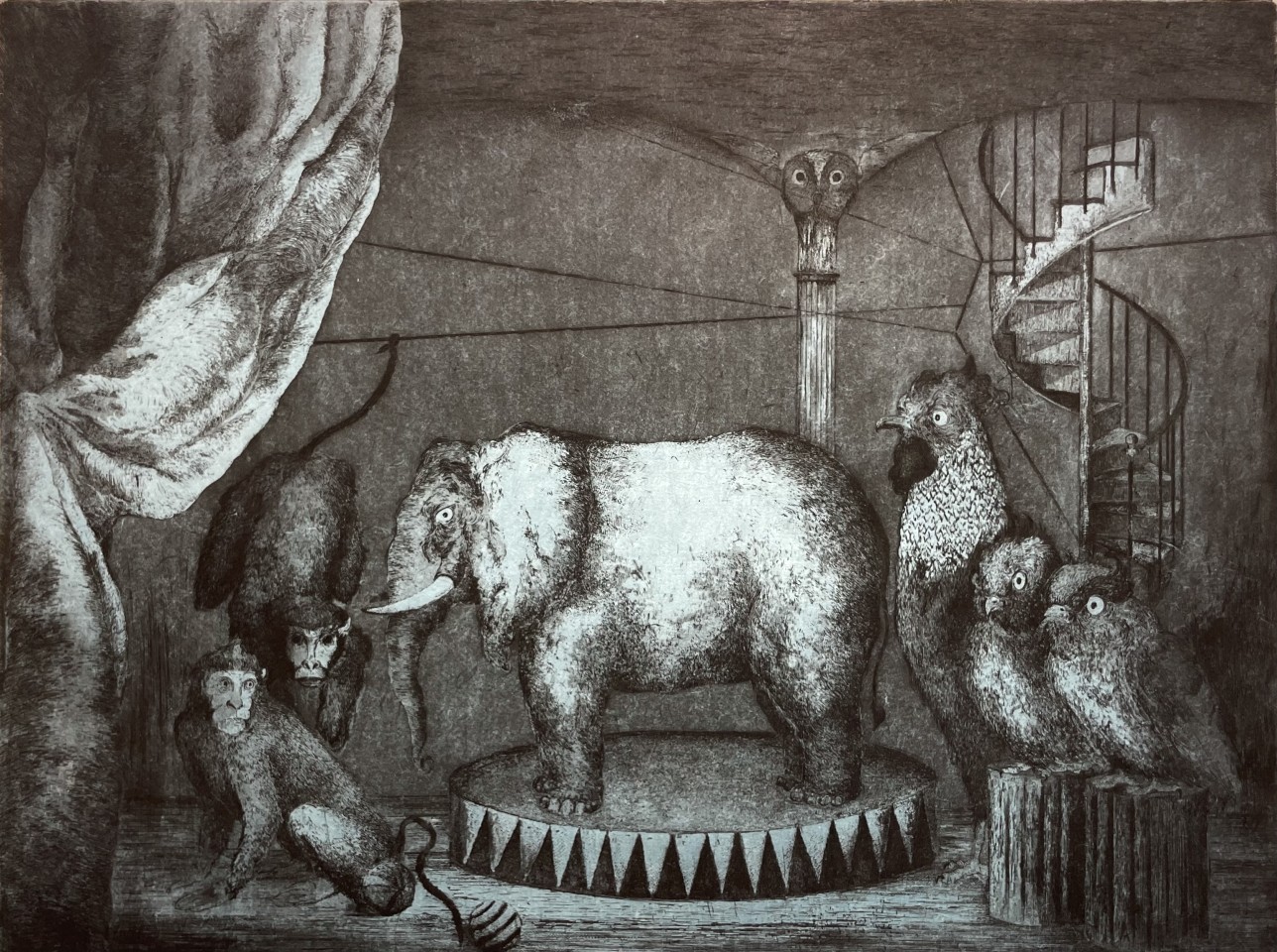 Marjan Seyedin, L'Odyssée de l'éléphant I, 2024