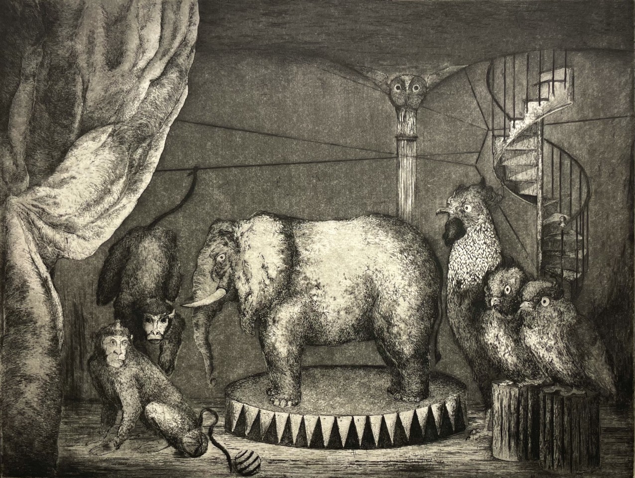 Marjan Seyedin, L'Odyssée de l'éléphant I, 2024