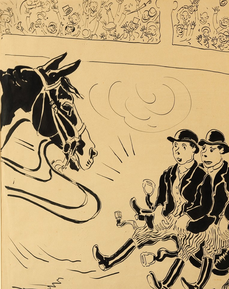 Charles Walter Simpson , GENERAL MACARTER AND HORACE STUCK TO THE SADDLE, c. 1930