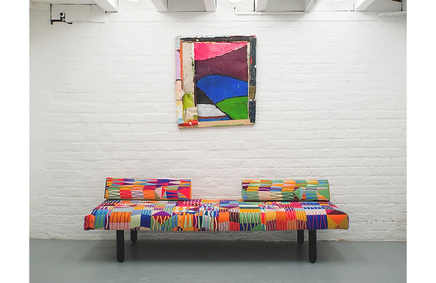 Bobby Dowler (painting) and Bethan Laura Wood (daybed)