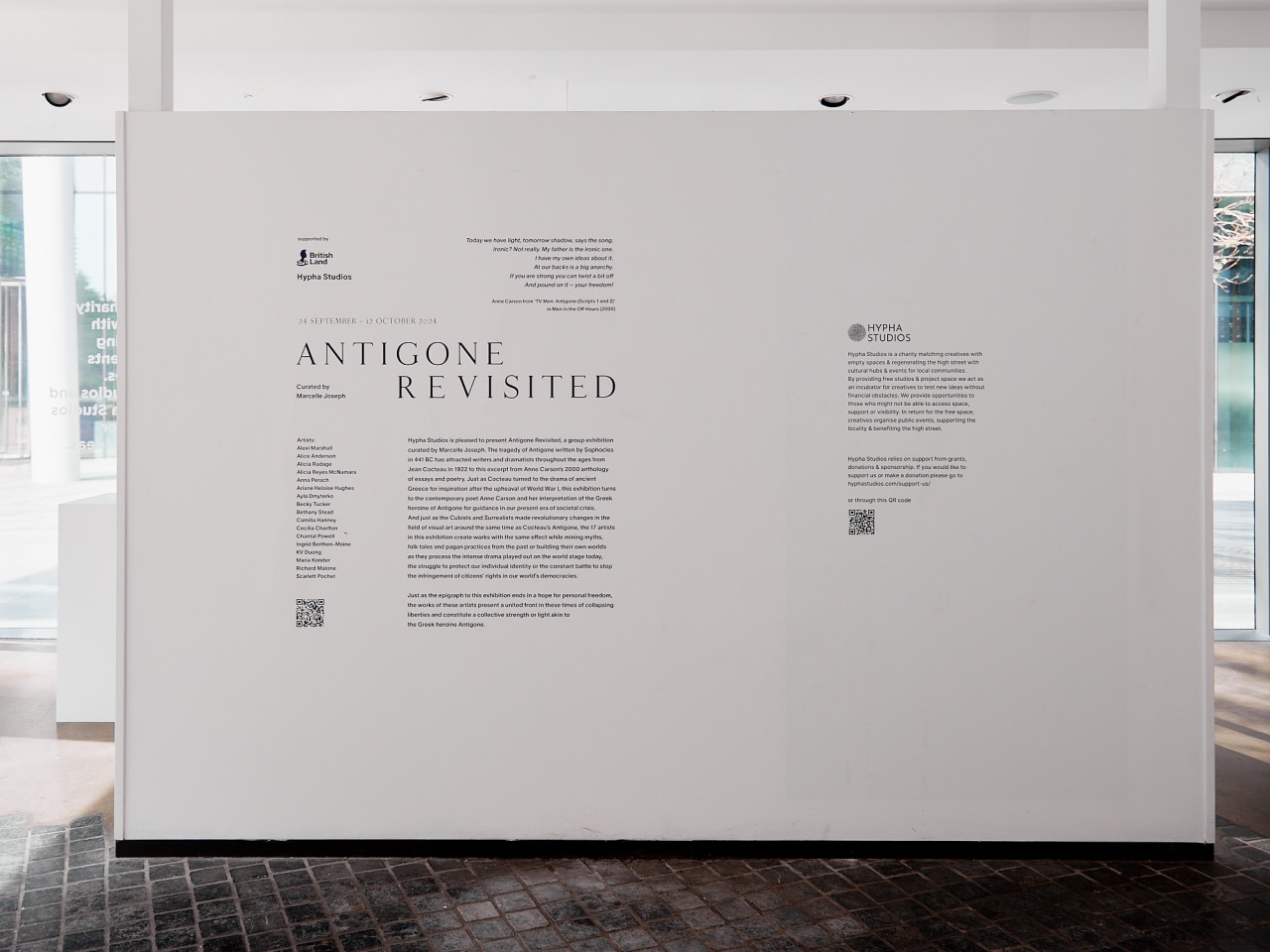 Exhibition text