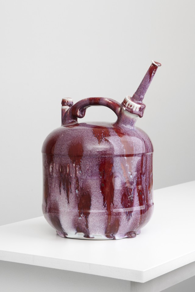 Matthias Merkel Hess, Eagle 2 1/2 Gallon Can (purple with red spots), 2013