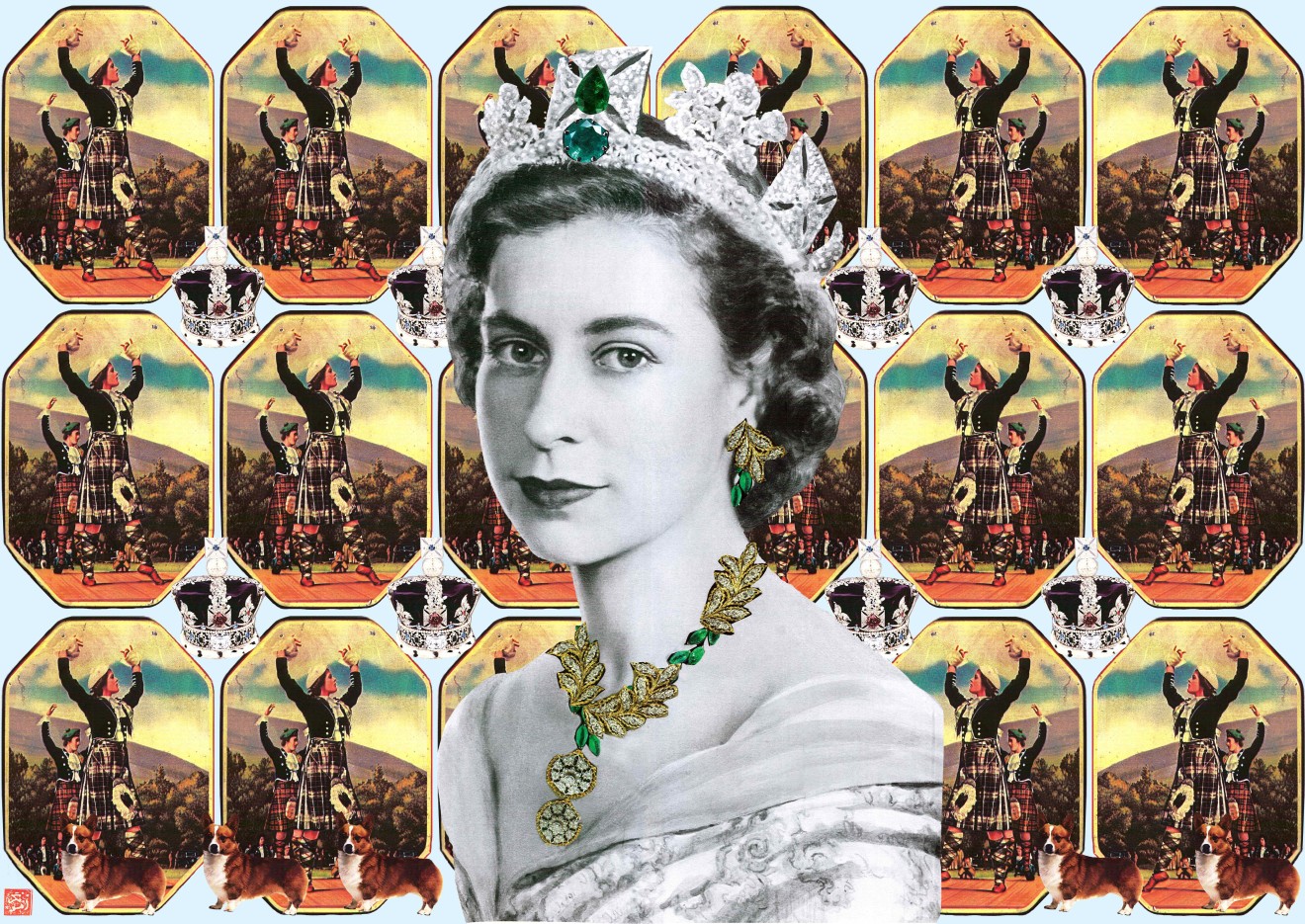 Afsoon, Not Just Any Queen (triptych), 2011
