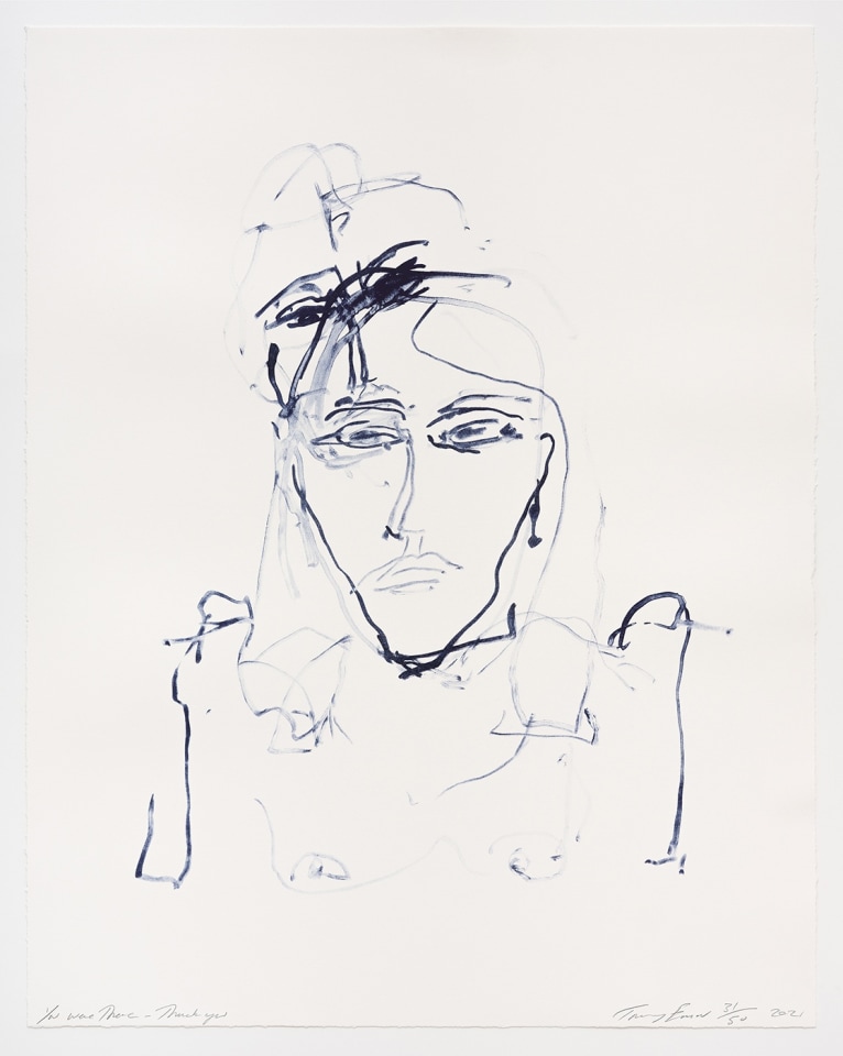 Tracey Emin, You were There – Thank you, 2022