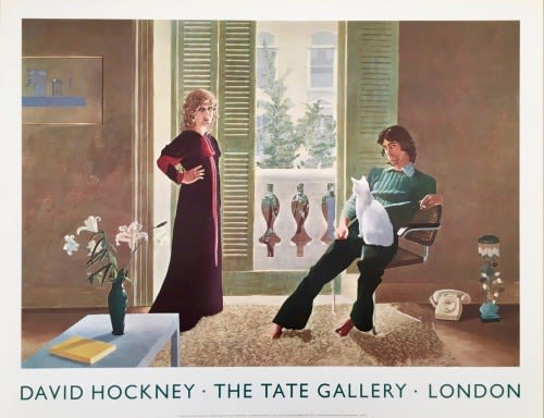 David Hockney, David Hockney Original Poster 'Mr and Mrs Clark and Percy' , 1974