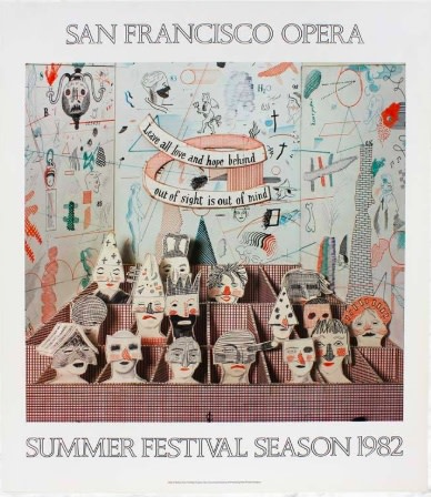 David Hockney, David Hockney Original Poster Francisco Opera 1982 , 1982