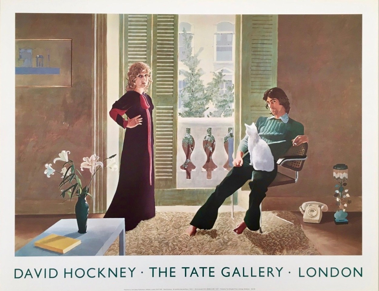 David Hockney, David Hockney Original Poster 'Mr and Mrs Clark and