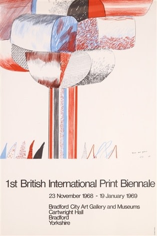 David Hockney, David Hockney Original Poster British International Print Biennale , 1968