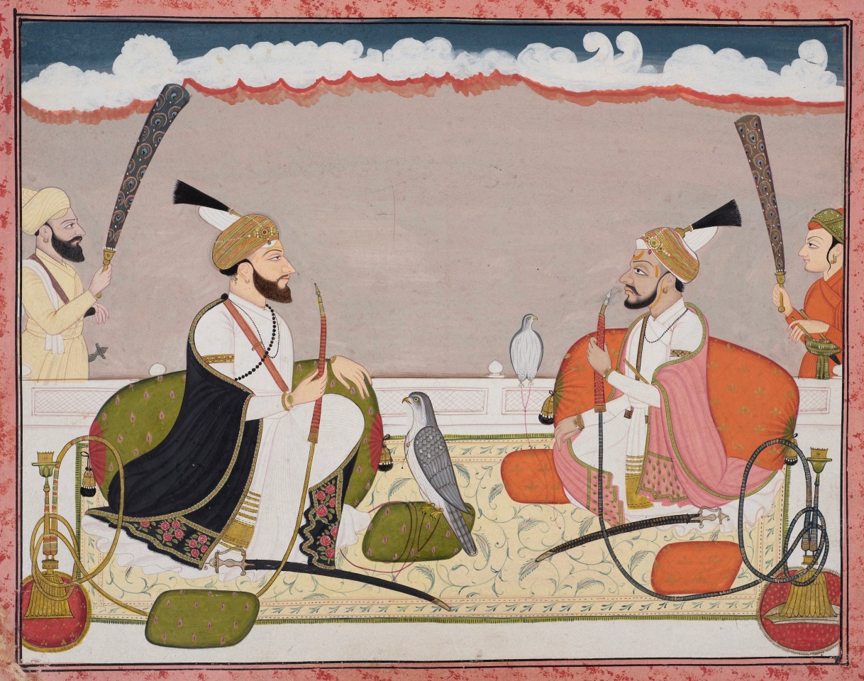 Raja Tegh Chand of Kangra (r. 1774 - 1775) and Raja Surma Sen of Mandi (r. 1781-1788)
