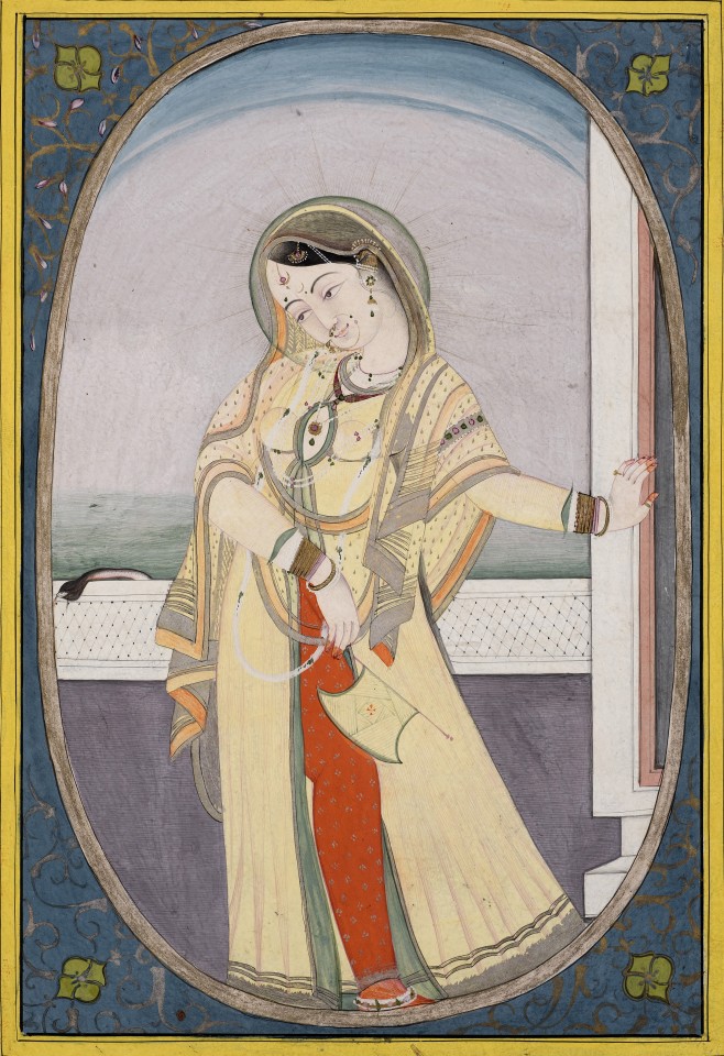 A Lady on a terrace, by Mohammadi