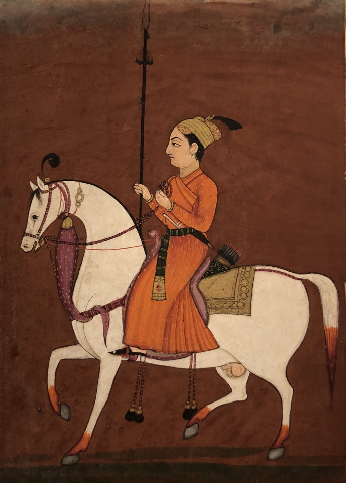 A Young Prince Riding a Stallion