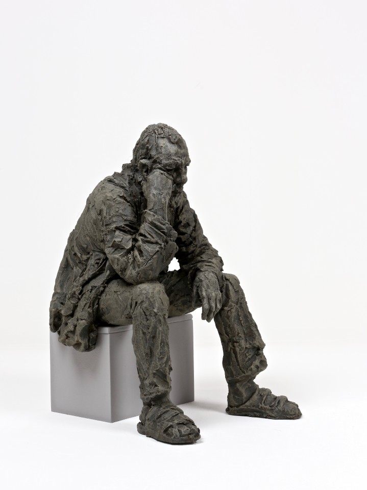 Seated Man Triptych, 2016