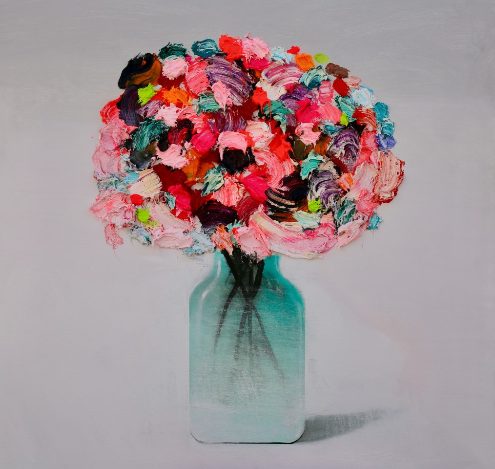 Fran Mora, Textured Flowers No.2, 2019