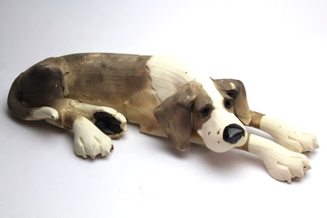 Virginia Dowe - Edwards, Large Patchy Dog (Lying)