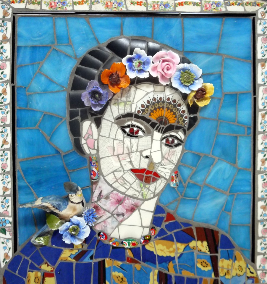 Susan Elliott, Frida with Bluebird, 2019