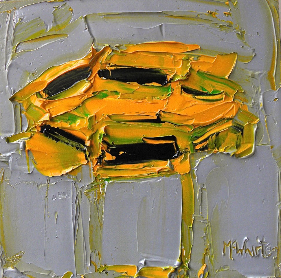 Alison McWhirter, Sunflowers against Slate Grey, 2019