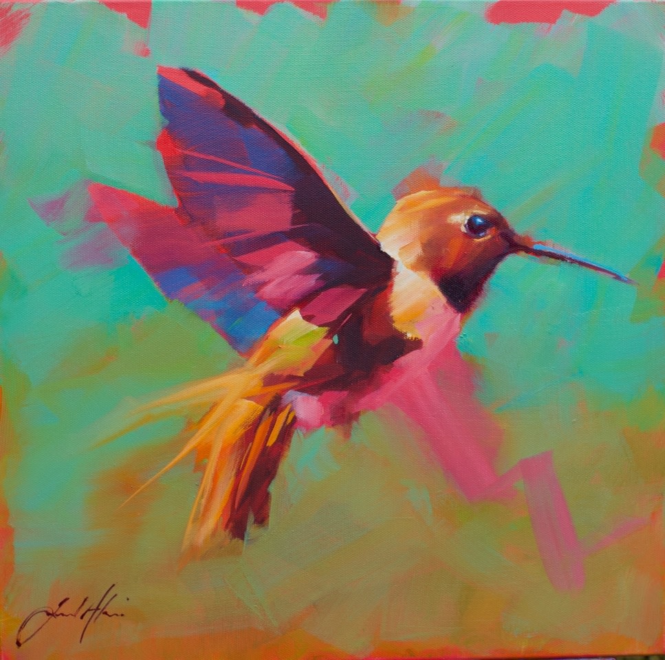 Jamel Akib, Small Hummingbird in Flight No.2, 2020
