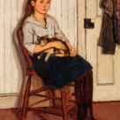 Girl with Cat by Emily Coonan