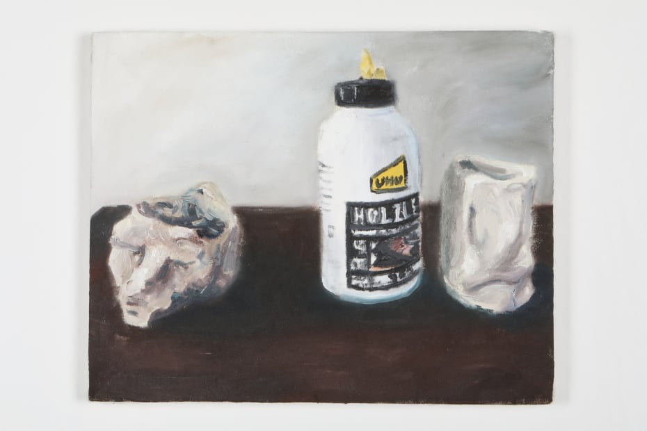 Charles Benjamin, Still life with Toby Jug and wood glue, 2020