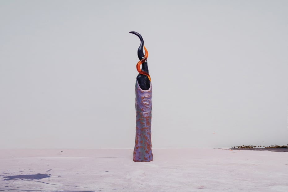 Stef Van Looveren, Nail - purple flame, 2019