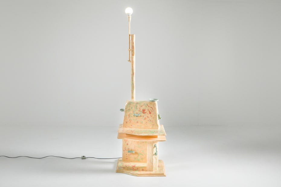 Thomas Ballouhey, Casual Ritual Totem with Movable Light, 2020