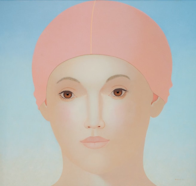 HEINZ RABBOW, SWIMMER WITH RED CAP