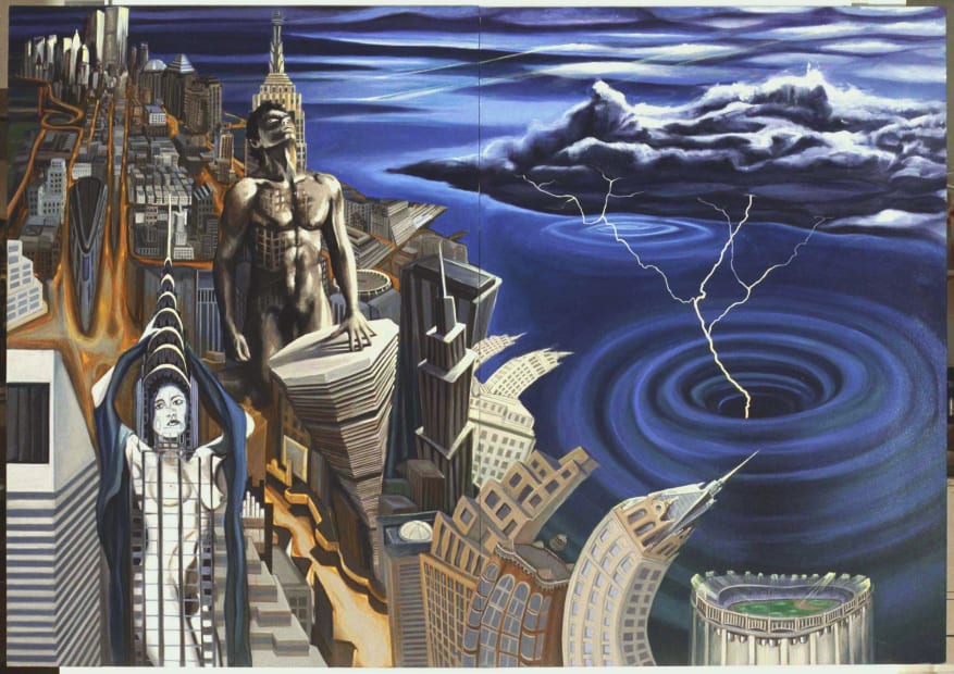 Slaves of The City, original painting 1989