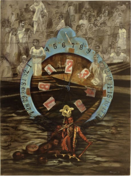 Krishna Passing the Wheel of Fortune, 1993
