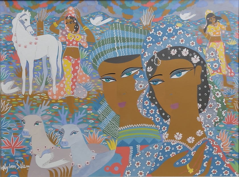Aly Ben Salem, Subjects with Women and White Horses, 1960's