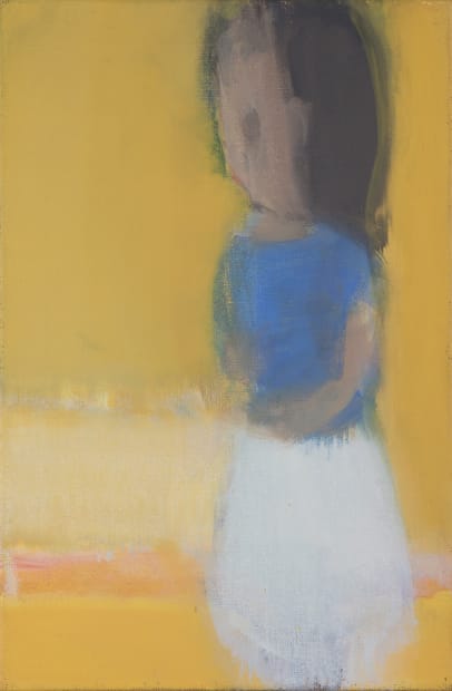 Leiko Ikemura, Standing in Dark Yellow (Stehende in Dunkelgelb), 1995-1996