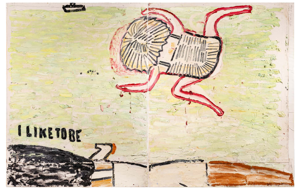 Rose Wylie, I Like to Be, 2020