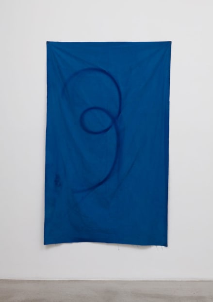Sam FALLS Untitled (Blue 5, Topanga, CA) Peinture 193 x 115 cm 76 x 45 inches