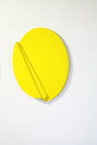 Yellow folded circle. 18-I, 2018