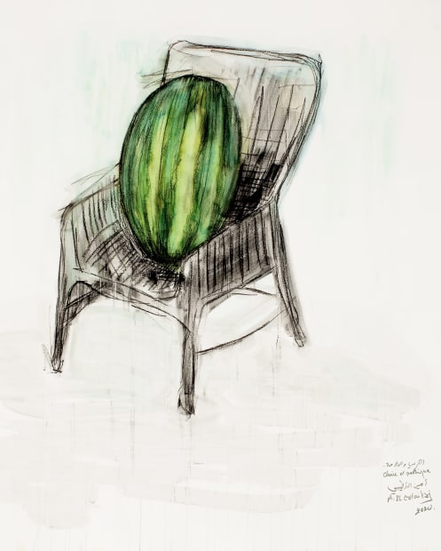 Pastèque et Chaise (Watermelon and Chair), 2021