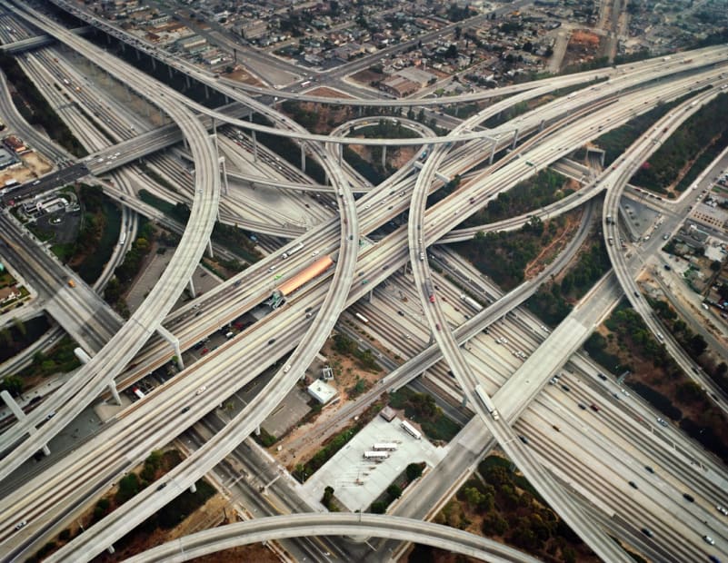 Highway #2, Intersection 105 & 110, Los Angeles, California, 2003
