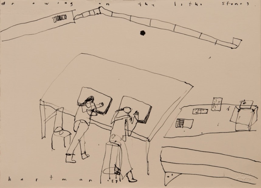 Drawing on the Litho Stones (Kenojuak Ashevak and Napachie Pootoogook), 1989